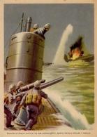 Propaganda WK II Italien U-Boot Künstlerkarte I-II - War 1939-45