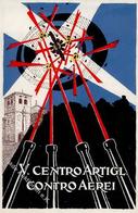 Propaganda WK II Italien V. Centro Artigl. Contro Aerei Künstler-Karte I-II - War 1939-45