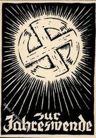 Propaganda WK II Jahreswende Sign. Heising, Carl Künstlerkarte I-II - Weltkrieg 1939-45