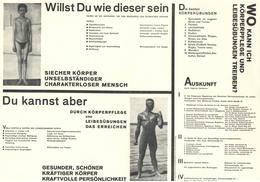 Propaganda WK II Körperpflege Und Leibesübungen Plakat Ca. 42 X 30 Cm I-II - War 1939-45