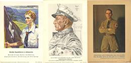 Propaganda WK II Lot Mit 9 Kunstdrucken II (teils Fleckig) - War 1939-45