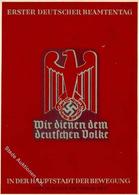 Propaganda WK II München (8000) Erster Deutscher Beamtentag Ganzsache I-II - Weltkrieg 1939-45