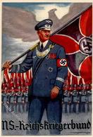 Propaganda WK II NS Reichskriegerbund Brustschild Sign. Hesshaimer, Ludwig I-II - War 1939-45