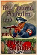 Propaganda WK II NS Reichskriegerbund WIr Waren Soldaten Und Wir Bleiben Soldaten Sign. Hesshaimer, Ludwig I-II - Weltkrieg 1939-45