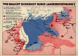 Propaganda WK II Wer Braucht Sicherheit Durch Landesbefestigung I-II - Weltkrieg 1939-45