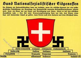 Propaganda WK II WK II Schweiz Bund Nationalsozialistischer Eidgenossen I-II - Weltkrieg 1939-45