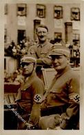Hitler Göring WK II Foto AK I-II (Klebereste RS) - Guerre 1939-45
