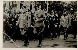 Hitler Mussolini WK II Foto-Karte I-II - Guerra 1939-45