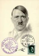 Hitler Stpl. NSG Kraft Durch Freude WK II Künstlerkarte I-II - Guerra 1939-45