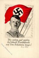Hitler WK II Künstler-Karte I-II - Guerra 1939-45