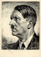 Hitler WK II Sign. Kursell Prof. Künstlerkarte I-II - Guerra 1939-45