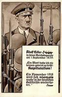 Hitler WK II Sign. Schuchert Künstlerkarte I-II - Weltkrieg 1939-45