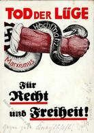 NSDAP-Prop-Ak WK II - Streiter-Verlag Bildkarte Nr. 5 -ARM Mit SCHLANGE- JUDAIKA! Oberer Rand Kl. Einriß II Bedarfsgebr. - Oorlog 1939-45