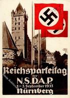 Reichsparteitag Nürnberg (8500) 1933 Sign. Suchodolski, Siegm. V. Künstlerkarte I-II (fleckig) - War 1939-45