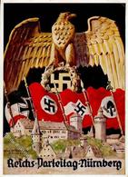 Reichsparteitag Nürnberg (8500) WK II 1935 Sign. Friedmann, Hans  Künstlerkarte I-II (Eckbug) - Weltkrieg 1939-45