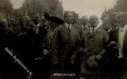 REICHSPARTEITAG NÜRNBERG 1923WK II - Seltene Foto-Ak Mit HITLER Und STREICHER Am Straßenrand (bekannte Aufnahme) I R!R! - Weltkrieg 1939-45