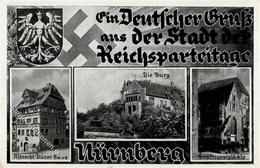 REICHSPARTEITAG NÜRNBERG WK II - Ein Deutscher Gruß V. Reichsparteitag S-o 1936 I-II - Guerra 1939-45