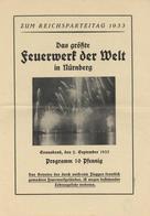 Reichsparteitag WK II Nürnberg (8500) 1933 Programm Das Größte Feuerwerk Der Welt II - Weltkrieg 1939-45