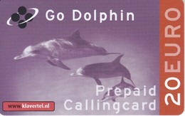 TARJETA DE HOLANDA DE DOS DELFINES 20 EUROS (DELFIN-DOLPHIN) NUEVA-MINT - Dauphins