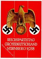 Reichsparteitag WK II Nürnberg (8500) 1938 Künstler-Karte I- - Weltkrieg 1939-45