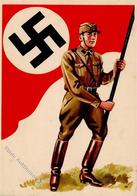 SA WK II - SA Mit Flagge I - Weltkrieg 1939-45