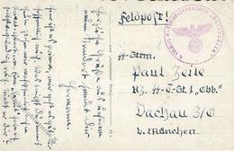 SS Feldpost SS Totenkopf Standarte Oberbayern Nach Dachau I-II - Guerre 1939-45
