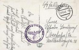 SS WK II - SS-Feldpostkarte -STABSBATTERIE SS-FLAK-ERS.Abtl. AROLSEN 1941 I - War 1939-45