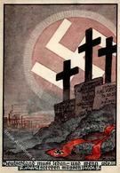 SS WK II - SS-Werbekarte Nr. 4 1932!! - Deutschland Muss Leben - Und Wenn Wir Sterben Müssen - Sign. Künstlerkarte I-II - Oorlog 1939-45