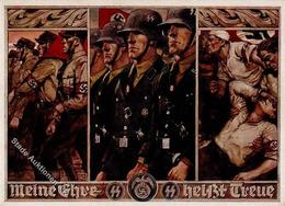 SS WK II Propaganda Sign. Albrecht, F. I-II - War 1939-45