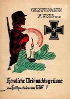 Weihnacht Im Feld WK II WK II Eisernes Kreuz Felpost Nr. 23287 I-II (fleckig) - Oorlog 1939-45