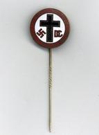 WK II Anstecknadel Deutsche Christen Evang. Nazionalsozialisten I-II - War 1939-45