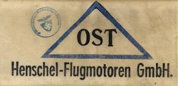 WK II Armbinde Zwangsarbeiter Ost Henschel Flugmotoren GmbH I-II - War 1939-45