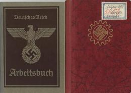 WK II Dokumente Lot Mit 6 Arbeitsbüchern Und 4 DAF Mitgliedsbücher I-II - Weltkrieg 1939-45