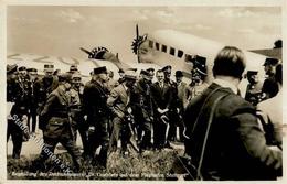 WK II Dr. Goebbels Flugplatz Stuttgart Foto-Karte I-II - Guerre 1939-45