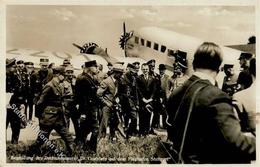 WK II Dr. Goebbels Flugplatz Stuttgart Foto-Karte I-II - Weltkrieg 1939-45