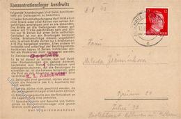 WK II KZ - Post Ausschwitz Faltbrief I-II - War 1939-45