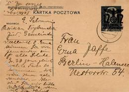 WK II KZ - Post Ghetto Petrikau Karte Vermtl. Ohne Zensur Aus Dem Ghetto Gekommen, Obwohl Sie über Die Jüd. Gemeinde Gin - War 1939-45
