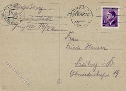 WK II KZ - Post Theresienstadt Bestätigungskarte Für Ein Paket über Den Judenrat In Prag I-II - Guerre 1939-45