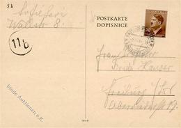 WK II KZ - Post Theresienstadt Bestätigungskarte Für Ein Paket über Den Judenrat In Prag I-II - Weltkrieg 1939-45