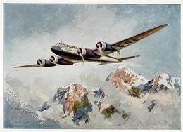 WK II MILITÄR - LUFTWAFFE - Focke-Wulf CONDOR über Den Alpen Sign. Matejko I-II - Weltkrieg 1939-45