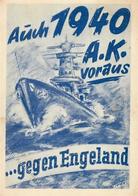 WK II MILITÄR - MARINE 1940 Gegen ENGELAND - Sign. Künstlerkarte I-II Ecken Gestoßen - Weltkrieg 1939-45