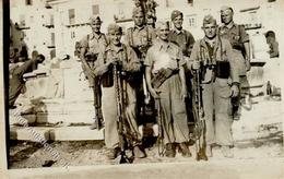 WK II MILITARIA - Foto - AFRIKA-KORPS - Kampfgruppe Mit Maschinengewehr I-II - Weltkrieg 1939-45