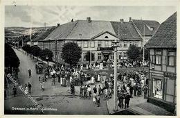 Aufgehende Sonne WK II Seesen (3370) Wahlpropaganda Auf Der Straße Liste 2 Hitler Foto AK I-II (Marke Entfernt) - War 1939-45