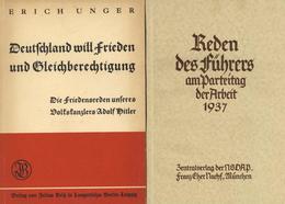 Buch WK II 4x Reden Des Führers/Hitlers Am Parteitag Zentralverlag Der NSDAP Franz Eher Nachf. 1x Die Friedensreden Verl - Weltkrieg 1939-45