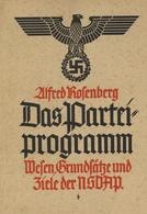 Buch WK II Das Parteiprogramm  Wesen Grundsätze U. Ziele Der NSDAP Rosenberg, Alfred 1941 Zentralverlag Der NSDAP Franz  - Weltkrieg 1939-45