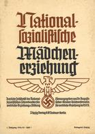Buch WK II HJ 2 Hefte Nationalsozialistische Mädchenerziehung 1934/35 Und 1940 II (fleckig) - Guerra 1939-45