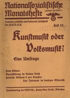 Buch WK II Nationalsozialistische Monatshefte Heft 52 Juli 1934 Zentralverlag Der NSDAP Franz Eher Nachf. II (fleckig) - Weltkrieg 1939-45