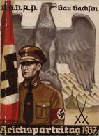 Buch WK II Reichsparteitag 1937 NSDAP Gau Sachsen 128 Seiten II - War 1939-45