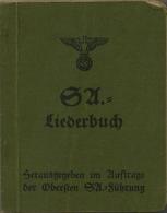Buch WK II SA Liederbuch Hrsg. Oberste SA Führung 1933 Verlag J. C. Huber 291 Seiten II (Umschlag Bug) - War 1939-45