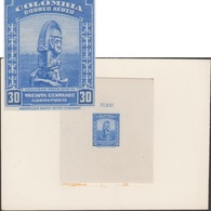 Colombie 1941 Y&T PA 132. Épreuve D'atelier. Glyphes Et Sculpture Pré-colombienne De La Culture San Agustín - Indiens D'Amérique